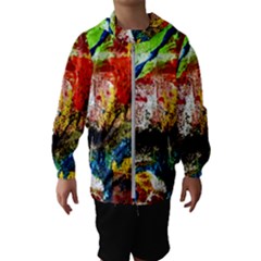 Untitled Red And Blue 3 Hooded Wind Breaker (kids) by bestdesignintheworld