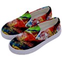 Untitled Red And Blue 3 Kids  Canvas Slip Ons View2