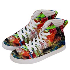 Untitled Red And Blue 3 Women s Hi-top Skate Sneakers by bestdesignintheworld