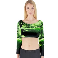 Lake Park 14 Long Sleeve Crop Top by bestdesignintheworld