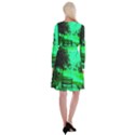 Lake Park 20 Long Sleeve Velvet Front Wrap Dress View2