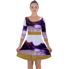 Highland Park 7 Quarter Sleeve Skater Dress by bestdesignintheworld