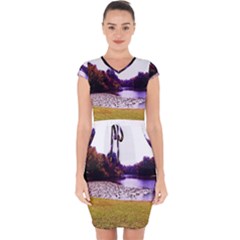 Highland Park 7 Capsleeve Drawstring Dress  by bestdesignintheworld