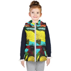 Yellow Dolphins   Blue Lagoon 3 Kid s Hooded Puffer Vest