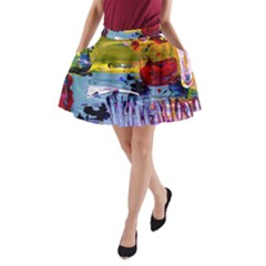 Poppies In An Abandoned Yard 4 A-line Pocket Skirt by bestdesignintheworld