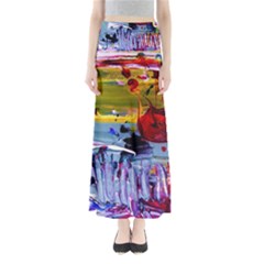 Poppies In An Abandoned Yard 4 Full Length Maxi Skirt by bestdesignintheworld