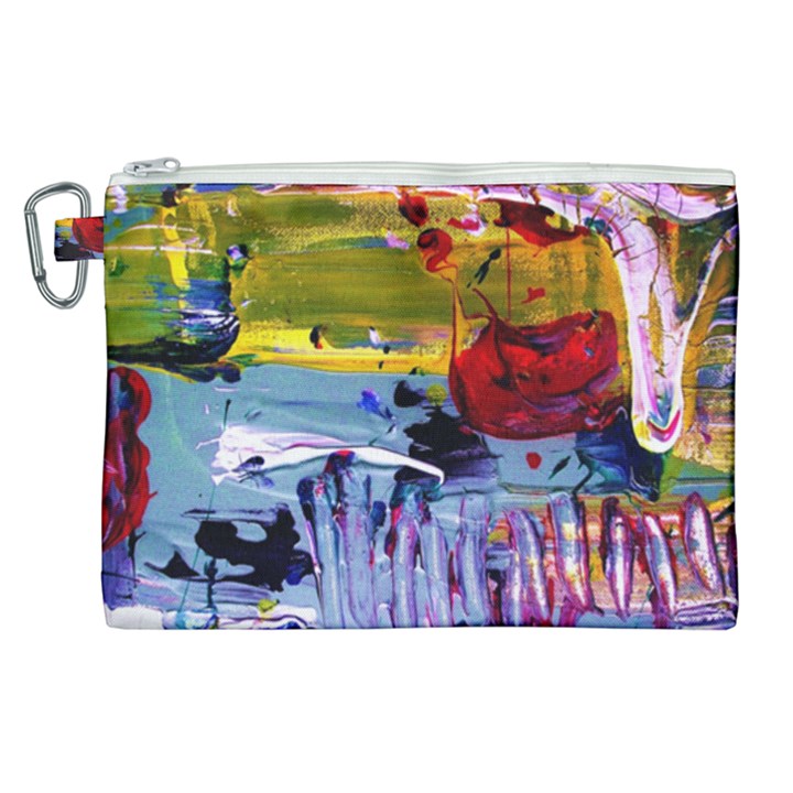 Poppies In An Abandoned Yard 4 Canvas Cosmetic Bag (XL)