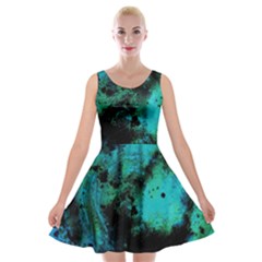 Blue Options 8 Velvet Skater Dresses