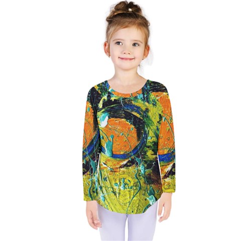 Lunar Eclipse Kids  Long Sleeve Tee by bestdesignintheworld