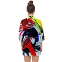 Lets Forget The Black Squere 1 Half Sleeve Chiffon Kimono View2