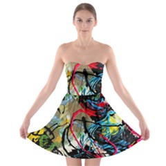 Rumba On A Chad Lake 13 Strapless Bra Top Dress by bestdesignintheworld