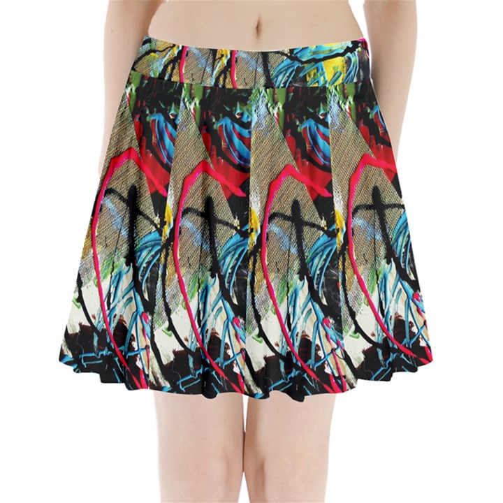 Rumba On A Chad Lake 13 Pleated Mini Skirt