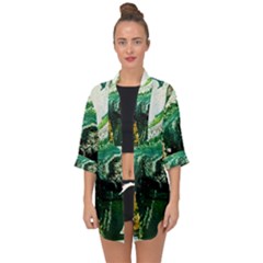 Twist 6 Open Front Chiffon Kimono by bestdesignintheworld