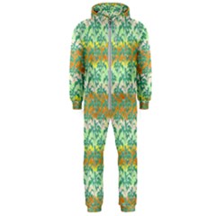 Colorful Tropical Print Pattern Hooded Jumpsuit (men)  by dflcprints