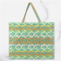 Colorful Tropical Print Pattern Zipper Large Tote Bag by dflcprints