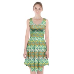 Colorful Tropical Print Pattern Racerback Midi Dress by dflcprints