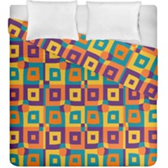 Artwork By Patrick-squares-4 Duvet Cover Double Side (king Size) by ArtworkByPatrick