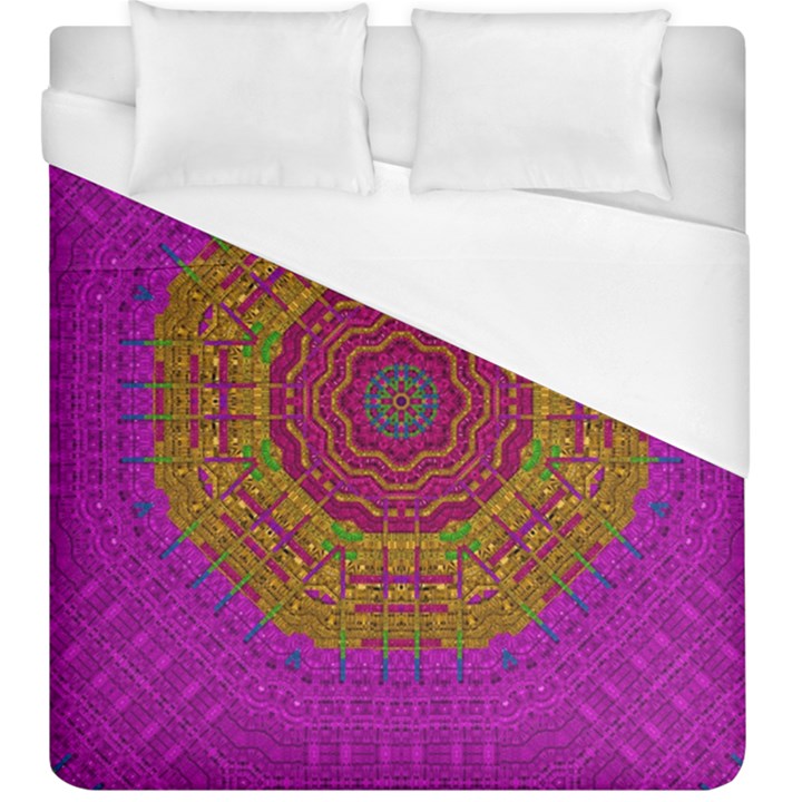 Summer Sun Shine In A Sunshine Mandala Duvet Cover (King Size)