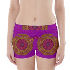 Summer Sun Shine In A Sunshine Mandala Boyleg Bikini Wrap Bottoms by pepitasart