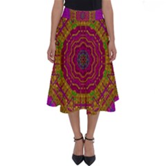 Summer Sun Shine In A Sunshine Mandala Perfect Length Midi Skirt