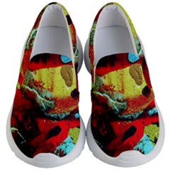 Yellow Dolphins   Blue Lagoon 4 Kid s Lightweight Slip Ons by bestdesignintheworld