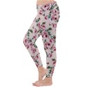 Pink Roses and Butterflies Classic Winter Leggings View2