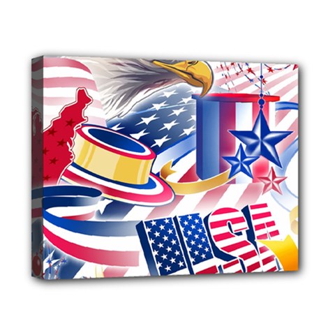 United States Of America Usa  Images Independence Day Canvas 10  X 8  by Sapixe