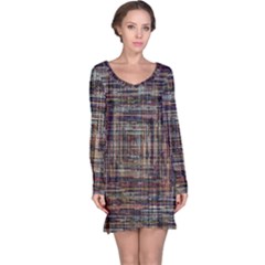 Unique Pattern Long Sleeve Nightdress