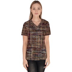 Unique Pattern Scrub Top