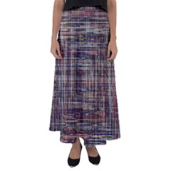 Unique Pattern Flared Maxi Skirt