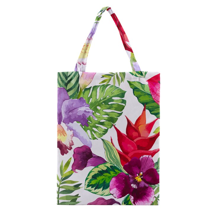 Vector Pattern Tropical Classic Tote Bag