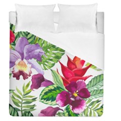 Vector Pattern Tropical Duvet Cover (queen Size)