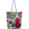 Vector Pattern Tropical Full Print Rope Handle Tote (Small) View2