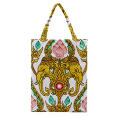 Traditional Thai Style Painting Classic Tote Bag