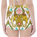 Traditional Thai Style Painting High-Waisted Bikini Bottoms View2