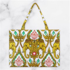 Traditional Thai Style Painting Medium Tote Bag by Sapixe