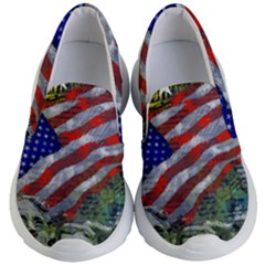 Usa United States Of America Images Independence Day Kid s Lightweight Slip Ons by Sapixe