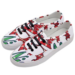 Vintage Christmas Naughty Or Nice Women s Classic Low Top Sneakers by Sapixe