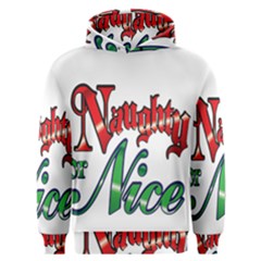 Vintage Christmas Naughty Or Nice Men s Overhead Hoodie by Sapixe