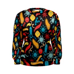 Virus Pattern Women s Sweatshirt by Sapixe