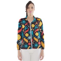 Virus Pattern Wind Breaker (women) by Sapixe