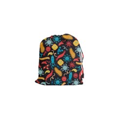 Virus Pattern Drawstring Pouches (xs)  by Sapixe