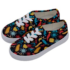 Virus Pattern Kids  Classic Low Top Sneakers by Sapixe