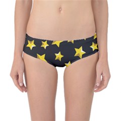 Yellow Stars Pattern Classic Bikini Bottoms by Sapixe