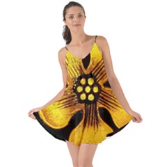 Yellow Flower Stained Glass Colorful Glass Love The Sun Cover Up by Sapixe