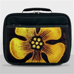 Yellow Flower Stained Glass Colorful Glass Lunch Bag