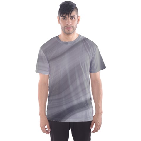 Wave Form Texture Background Men s Sports Mesh Tee by Sapixe