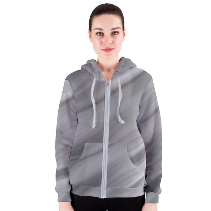 Wave Form Texture Background Women s Zipper Hoodie