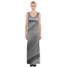 Wave Form Texture Background Maxi Thigh Split Dress by Sapixe