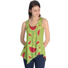 Watermelon Fruit Patterns Sleeveless Tunic by Sapixe